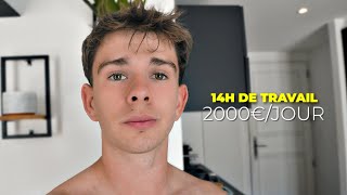 JAI TRAVAILLÉ 14H  JOUR POUR 2000€  JOUR Vlog de mes tournages à Nantes [upl. by Suoilenroc]