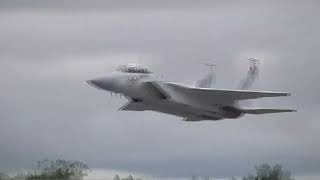 Crazy F15QA display at RIAT 2024 [upl. by Anerda]