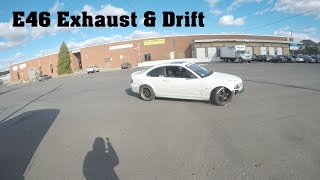 BMW E46 330ci Exhaust Upgrade and first time drifting [upl. by Aitnahs]