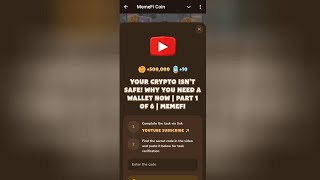 Your Crypto Isn’t Safe Why You NEED a Wallet Now  Part 1 of 6  MemeFi [upl. by Deeyn]