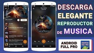 Nuevo Elegante y Ligero Reproductor de Música Para Android  APK  Android Full Pro◀︎ 2016 [upl. by Kinny]