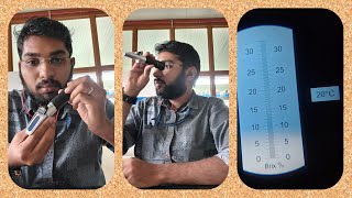 Detection of salinity in water using Refractometer [upl. by Jet]