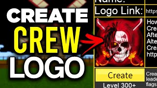 How to Create a Crew Logo in Blox Fruits Get Decal Link  2024 [upl. by Finnie]