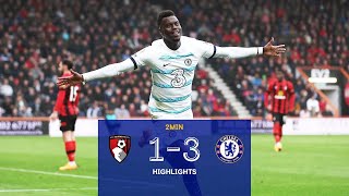 Bournemouth 13 Chelsea  Highlights  Premier League 2223 [upl. by Skylar830]