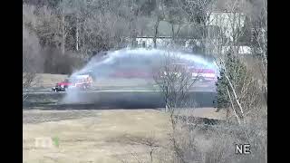 Scenes from the Mendota Heights Grass Fire Along I35E and Highway 62 [upl. by Shoemaker934]