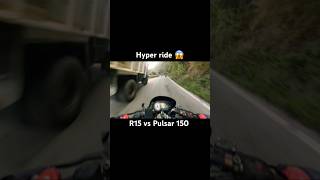 Hyper close call 😱 zx10rvsninja1000 zx10r zx10rr zx10 superbikeride race motovlog superbike [upl. by Tomaso868]