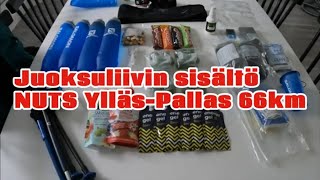 Juoksuliivin sisältö  NUTS YlläsPallas 66km 2023 [upl. by Aicilram]