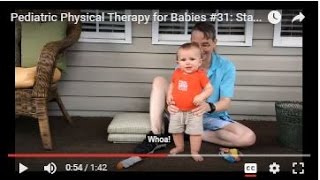 Standing Balance Pediatric Physical Therapy for Babies 31 [upl. by Adner]