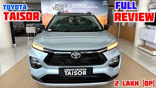 New 2024 Model Toyota Taisor Top Model Review✅Toyota Taisor 2024 top model  toyota taisor 2024 [upl. by Silvio]