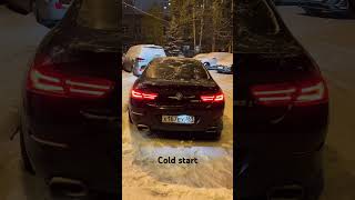 Bmw 650i cold start on straight pipes [upl. by Haissi]