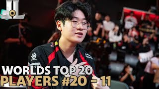 Worlds2024 Top 20 Player Rankings Part One 20  11 [upl. by Armington]