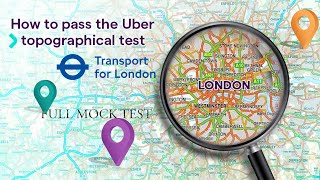 Uber Topographical Full Mock Test TfL PHV Driver Topography Test London Taxi Driver Must Watch [upl. by Repard997]