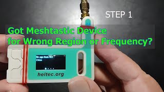 How To Switch Meshtastic 915 MHz 868 MHz and 433 MHz Bands on SX1262 Devices by Technology Master [upl. by Oly142]