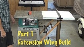 Extend Rip Capacity from 12quot to 40quot  Extension Wing Build 1 OF 2 diy step by step Table saw [upl. by Reneta]