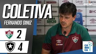 COLETIVA FERNANDO DINIZ  AO VIVO  Fluminense 2 x 4 Botafogo  Campeonato Carioca 2024 [upl. by Haroppiz]