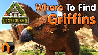 ARK GRIFFIN Locations on Lost Island ARK [upl. by Pasol]