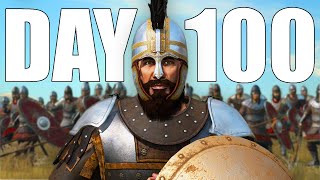 I Survived 100 DAYS in HARDCORE Mount amp Blade Bannerlord [upl. by Ylrebmek]