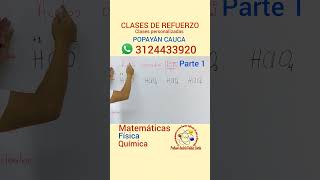 Clases de refuerzo Matemáticas Física Química en Popayán [upl. by Woehick646]