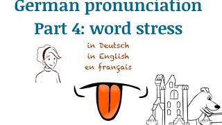 Learn the German Pronunciation  PART 5 where to stress words [upl. by Shiff]