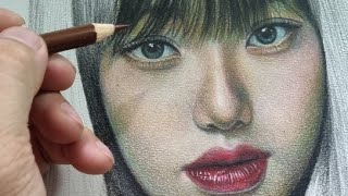 Live Colored Pencil Drawing Faber Castell Polychromos Tutorial [upl. by Minsat]