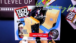 Tech Deck Mega Half Pipe Unboxing Tech Deck Skatepark [upl. by Rolyab702]