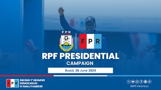 RPF Presidential Campaign  Rusizi 28 June 2024 [upl. by Heilner]