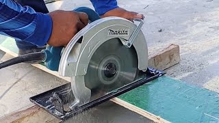 Satisfying construction machine tools cutting plyboard and grinding steel  concrete wall [upl. by Terces759]