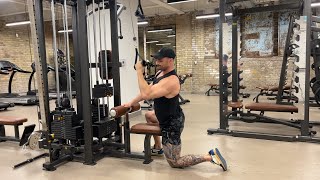 Half Kneeling Single Arm Lat Pulldown [upl. by Anallese891]