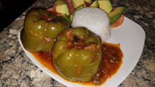 Ajies rellenos con picadillo no pierdas esta fácil receta cubana [upl. by Vlad]