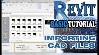 REVIT  IMPORTING CAD FILE [upl. by Zabrine37]