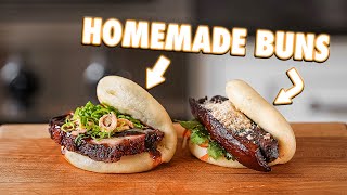 Perfect Homemade Pork Belly Bao Buns 2 Ways [upl. by Hammel58]