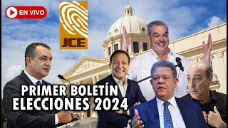 🔴EN VIVO Primer boletín de la JCE EleccionesRD2024 [upl. by Novelia696]