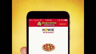 Hungry Howies Pizza  Howie Rewards App [upl. by Jardena485]