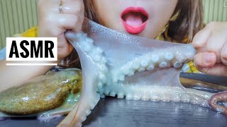 ASMR RAW OCTOPUS SPEACIAL FOOD FROM KOREAN EATING SOUNDS  LINHASMR [upl. by Eurydice]