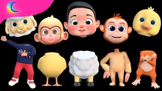 Whose face is it  Learn Color Johny Johny Yes Papa  BluLoo Nursery Rhymes amp Kids Songs [upl. by Elyn]