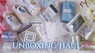 Journal Supplies Unboxing Haul ✨ A Journaling Haul You Cant Miss ASMR scrapbooking Tingle [upl. by Leunad]