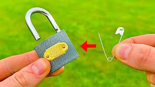 3 Ways to Open a Lock Without a Key Amazing Tricks That Work Extremely Well [upl. by Yusem]