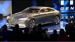 Hyundai Genesis concept reveal at 2013 NAIAS [upl. by Illah]