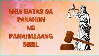 MGA BATAS SA PANAHON NG PAMAHALAANG SIBIL [upl. by Emixam]