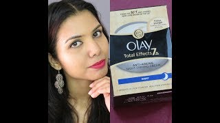 Olay Total Effects 7 In One AntiAgeing Night Firming Cream Review  omnistyles [upl. by Qahsi812]