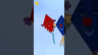 Kites Kites Flying High  English Rhymes  Nursery Rhymes  Kids Songs  Ytshorts  Bala Mitra [upl. by Schumer]