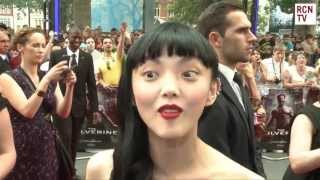 Rila Fukushima Interview The Wolverine World Premiere [upl. by Neetsirk]