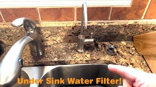 How to install an Under Sink Water Filter for clean and safe drinking water [upl. by Anaehs]