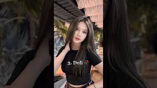 Top 10 Most Attractive Indian Girls Name shortvideo viralvideo traindingvideo popular top Doli [upl. by Vedis774]