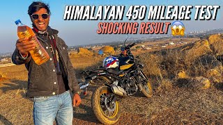 HIMALAYAN 450 MILEAGE TEST 😱 SHOCKING RESULT 😳 [upl. by Uird]