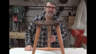 Turning A 3 Legged Stool  Part 3 [upl. by Galvan]