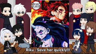 Past Jujutsu Kaisen React To Demon Slayer  kny  jjk  meme [upl. by Mace]