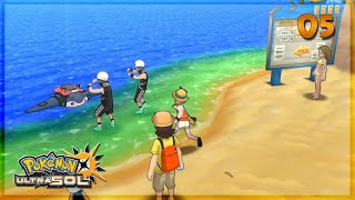 Pokémon Ultra Sol  05  El Team Skull en la playa [upl. by Aisayn]