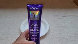 Loreal EverPure Purple Shampoo Review [upl. by Brasca]