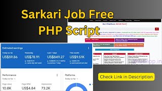 Sarkari Job Free PHP Script  Make a Sarkari Jobs Results Portal Website [upl. by Peltz]